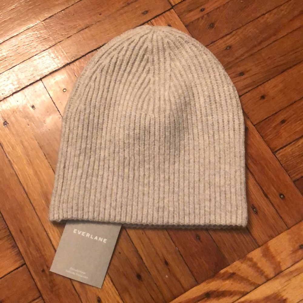 NWT Everlane Cashmere Rib Beanie